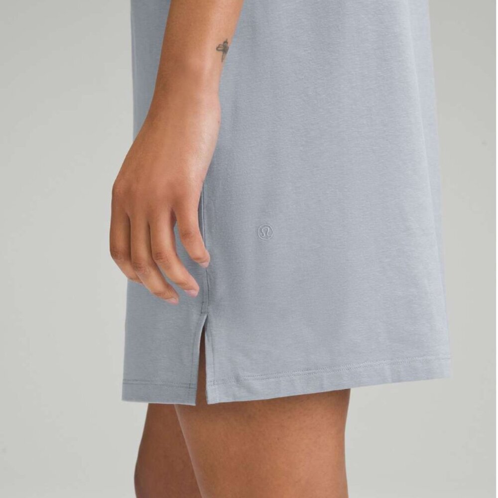 Lululemon Classic-Fit Cotton-Blend Dress Chambray - Picture 4 of 8